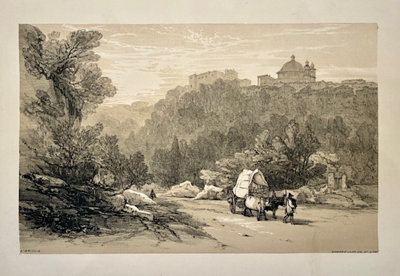 Lear Edward (1812-1888) L'Ariccia (Ariccia) 1841 Londra